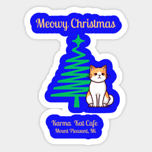 Meowy Christmas Sticker